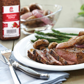 Lawry's Seasoned Pepper on potatoes for colorful side dishes