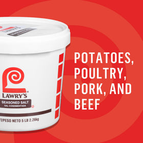 Lawry's Seasoned Salt rubbed on chicken for roasting.