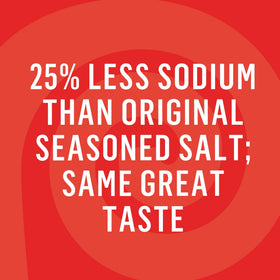 Lawry's seasoned salt crystals close-up for meats and vegetables.