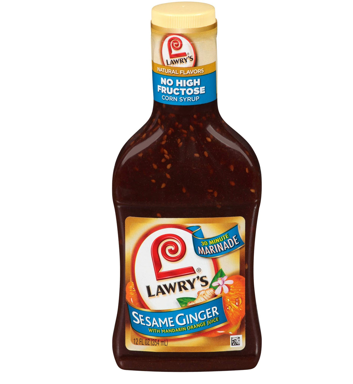 Lawry's Sesame Ginger Marinade bottle pour for quick flavoring and versatile cooking.