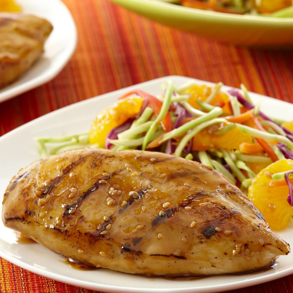 Lawry's Sesame Ginger Marinade ingredients closeup natural flavors including orange juice