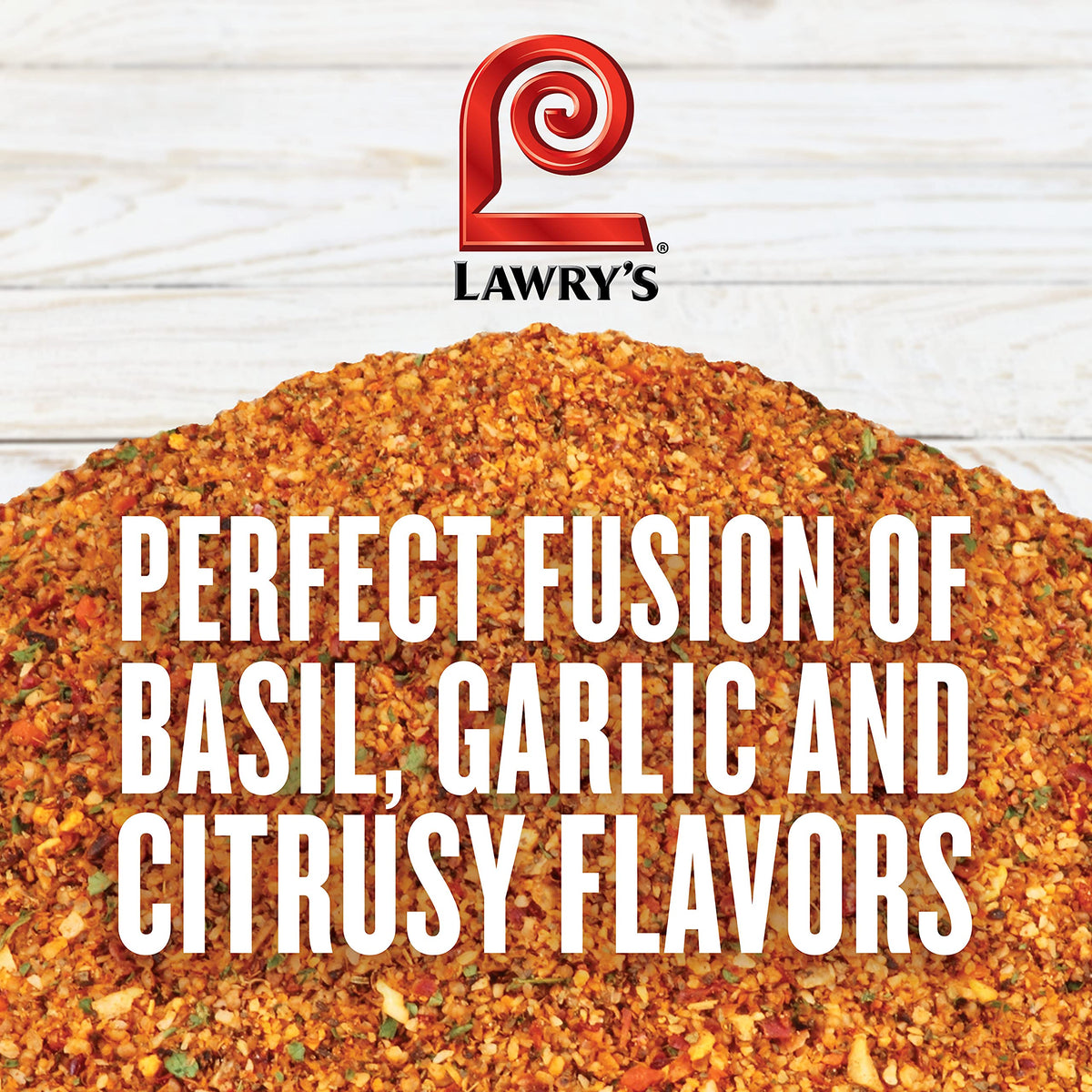 Close-up shows granulated herbs ideal for even coverage