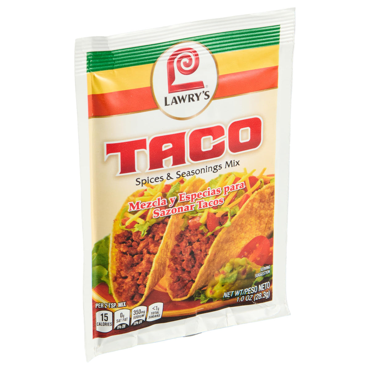 Lawry's Taco Spices and Seasonings Mix ingredients close-up showing onion and garlic aroma.