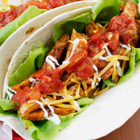Lawry's Taco Spices and Seasonings Mix bowl ready for taco night toppings.