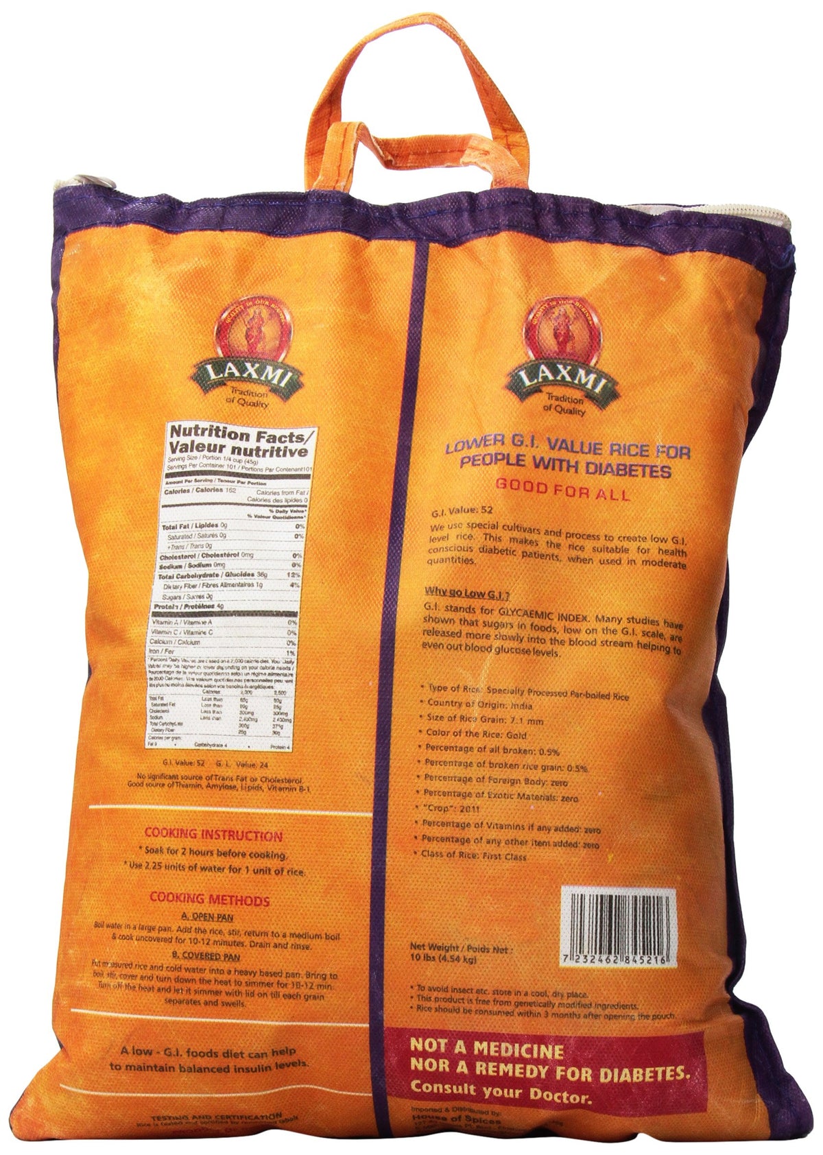 Laxmi Lower GI Basmati Rice steaming dish shows fragrant, light nutty aroma ready to savor.
