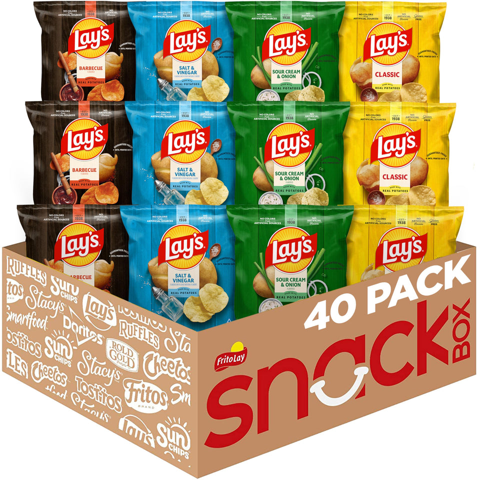 Lay's Barbecue 1oz bag front view for bold, on-the-go snacking.