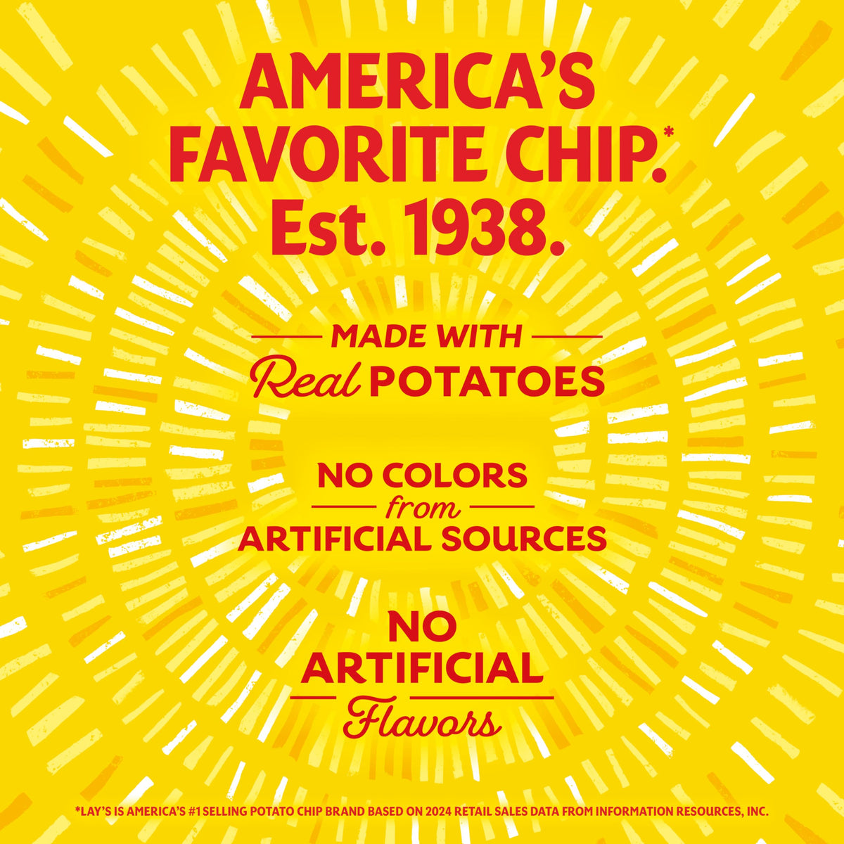 Lay's Barbecue 1oz bag side view easy to stash for lunch.
