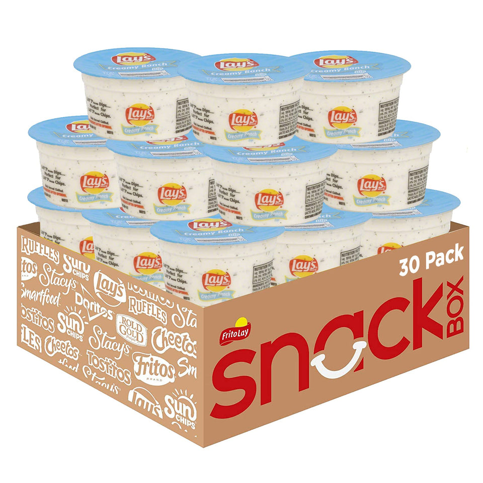 Lay's Dip Cups Creamy Ranch pack-30 hero image for party-ready snacking