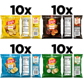 Lay's Sour Cream and Onion 1oz bag front view for crisp flavor.