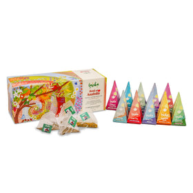 Easy-brew LAZIKA tea with pyramid bag for quick enjoyment