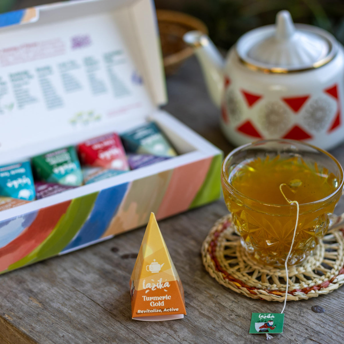 LAZIKA pyramid-infuser bags ensure easy, flavorful steeping