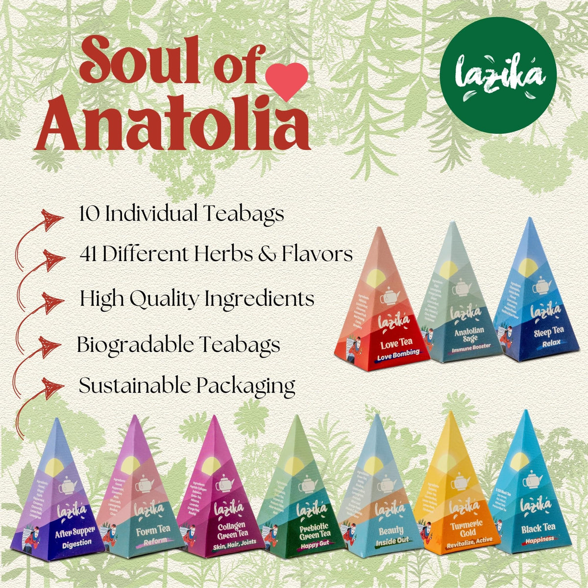 LAZIKA fragrant blends inspire inviting aromas for tea moments