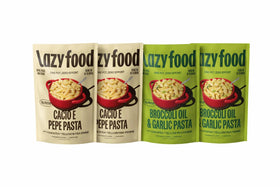 Lazy Food Cacio e Pepe pasta 2pack shows gourmet flavor for quick meals.