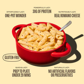 Lazy Food gluten-free pasta formula ensures easy digestion and tasty texture.