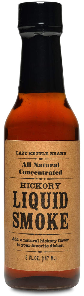 Lazy Kettle Hickory liquid smoke bottle adds smoke to fish