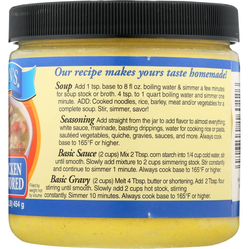 LB Jamison's soup base jar ready-to-serve bowl for versatile dishes.