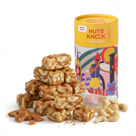 Le Foöd Co Nuts Knock packaging close-up showcases premium gift-ready design.