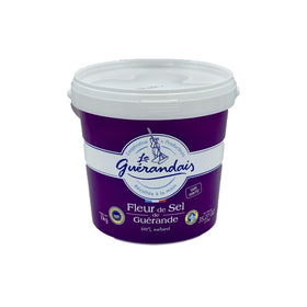 LE GUÉRANDAIS Guerande sea salt bucket 2.2 lbs for everyday seasoning.