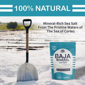 Le Marinier Baja salt hand harvest image highlights natural processing and purity