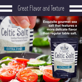 LE MARINIER Celtic Salt crystals reveal moisture and mineral-rich texture