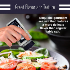 Fine-ground Le Marinier Celtic Salt texture ideal for precise seasoning.