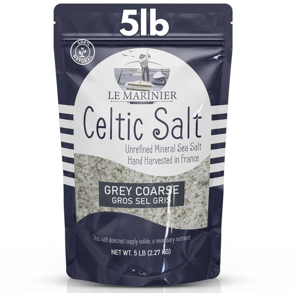Le Marinier Celtic Salt grey coarse crystals for finishing with mineral depth.