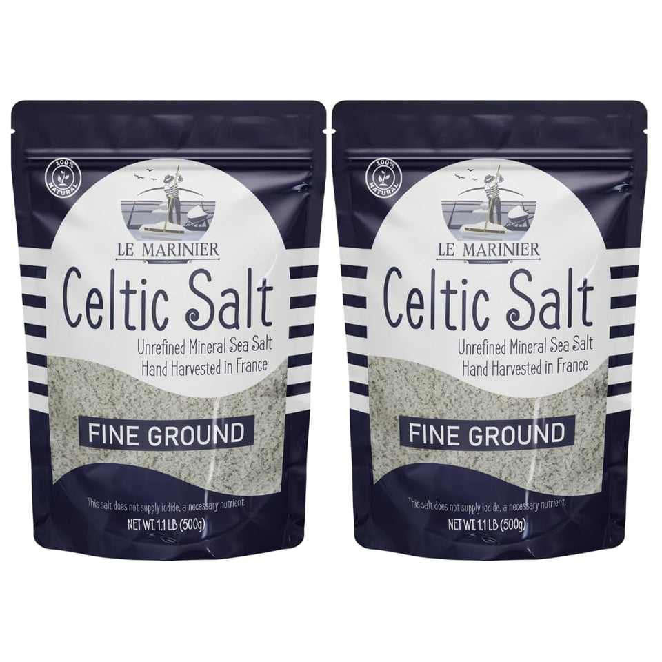Le Marinier Celtic Salt hand harvest marsh delivers mineral-rich flavor for daily cooking