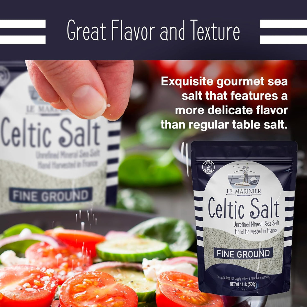 Le Marinier Celtic Salt pack of 2 offers value and convenient storage