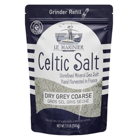 LE MARINIER Dry Grey Coarse sea salt crystals for grinder finishing and seasoning