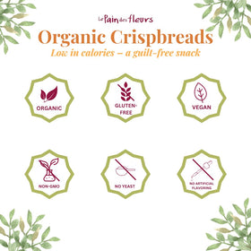 Le Pain des Fleurs quinoa crispbread ingredients, organic quinoa base