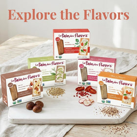 Le Pain des Fleurs quinoa crispbread serving ideas with toppings