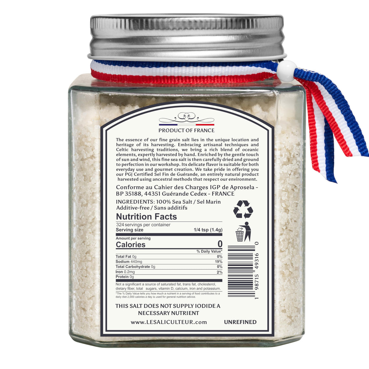 Le Saliculteur de Guerande-grey sea salt crystals highlight mineral flavor for roasting