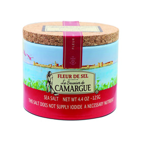 Le Saunier de Camargue cork-top container close-up