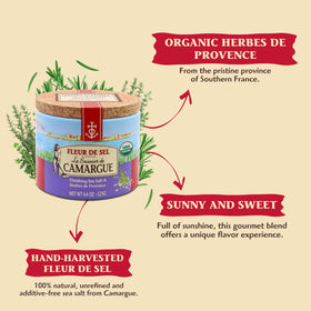 Herbes De Provence blend in Le Saunier De Camargue adds herb aroma