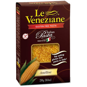 Le Veneziane Anellini gluten-free pasta 2-pack front view