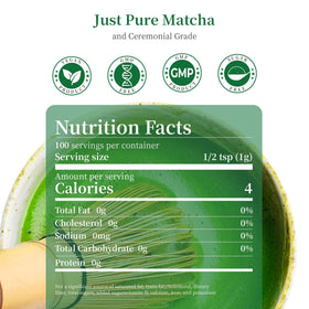 LeafCharm fine micro-powder blends quickly in hot water or milk