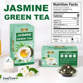 LeafLea packaging box preserves delicate jasmine aroma.