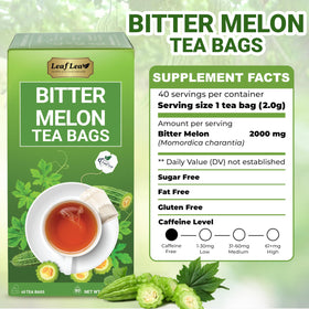 LeafLea bitter melon tea bags double chamber design enhances infusion