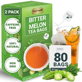 LeafLea bitter melon tea bags pack-2 for convenient daily tea time