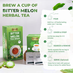LeafLea bitter melon tea fits into a graceful daily wellness ritual