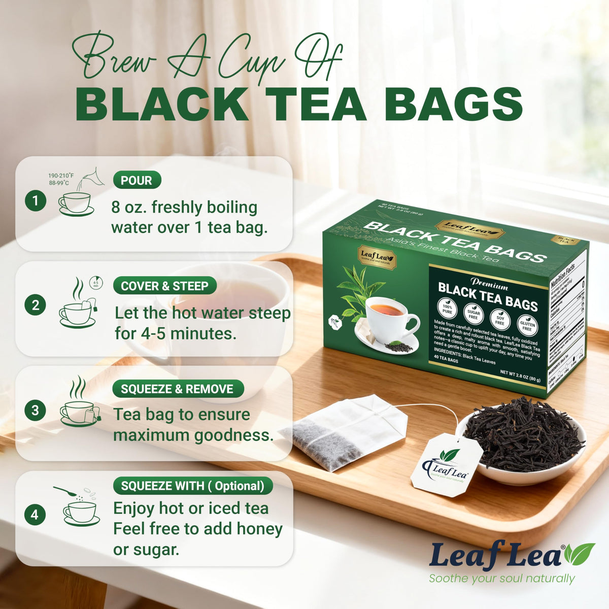 LeafLea compact box is ideal for home, work, and travel.