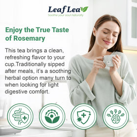 LeafLea dried rosemary leaves showing natural, unblended quality