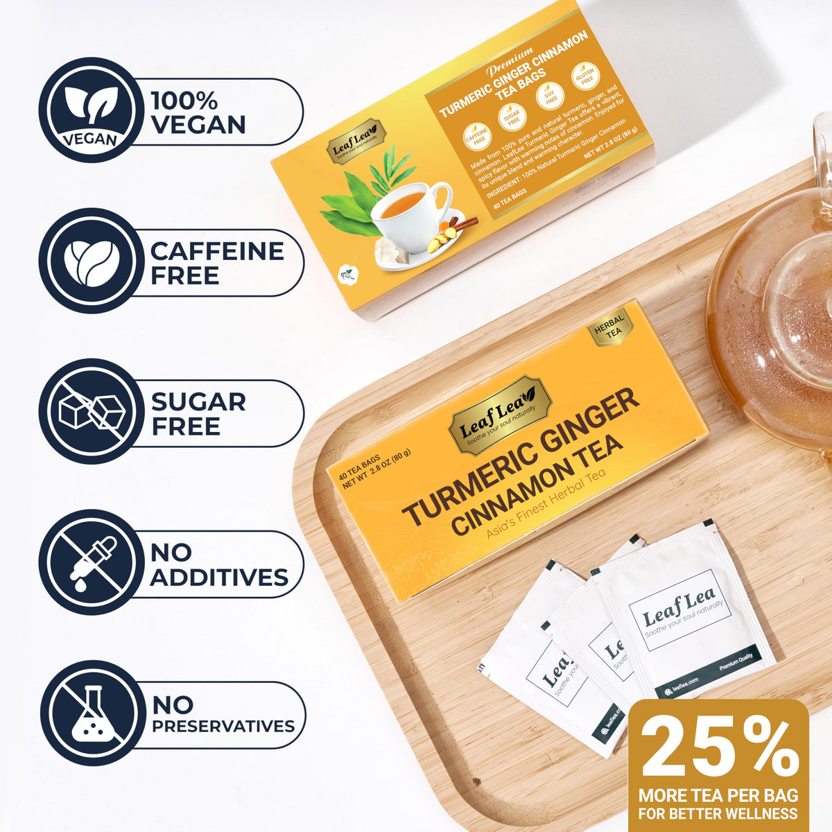 LeafLea foil-lined packaging preserves freshness for travel