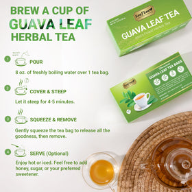 LeafLea Guava Leaf Tea gift-ready box emphasizes elegant, thoughtful packaging