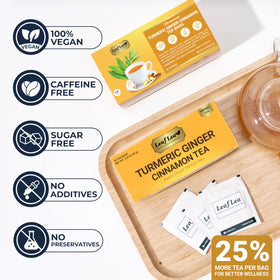 LeafLea handpicked ginger and turmeric signal premium quality