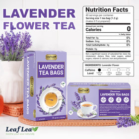 LeafLea lavender flowers closeup highlighting natural purity