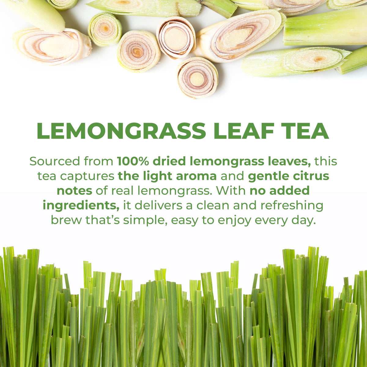 Naturally air-dried lemongrass leaves preserved for fresh flavor in tea