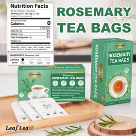 LeafLea hand-harvested rosemary leaves for a comforting cup