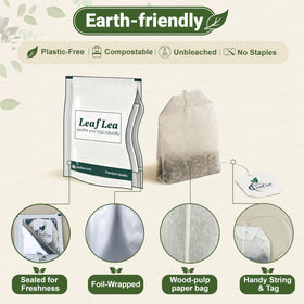 LeafLea senna tea steam rising conveys natural earthy flavor.