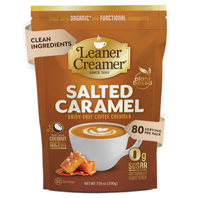 Leaner Creamer bottle pours into a cup for a dairy-free creaminess in morning coffee